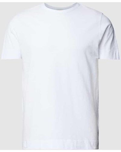 Mos Mosh T-Shirt aus Baumwolle mit Rundhalsausschnitt Modell 'Jack' - Weiß
