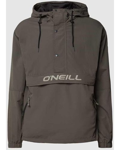 O'neill Sportswear Anorak mit Label-Print - Grau