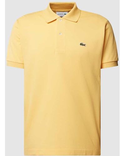 Lacoste Poloshirt mit Label-Stitching - Gelb