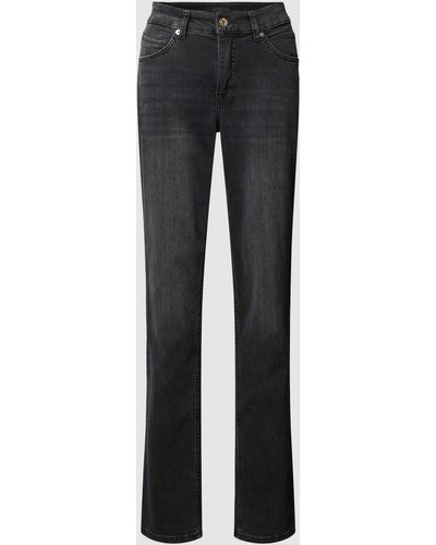 M·a·c Slim Fit Jeans mit 5-Pocket-Design Modell 'MELANIE' - Grau