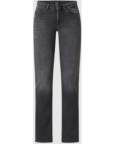 ONLY Flared Fit Jeans mit Stretch-Anteil Modell 'Blush' - Schwarz