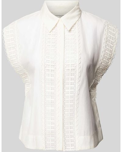 Copenhagen Muse Blouse Met Broderie Anglaise - Wit