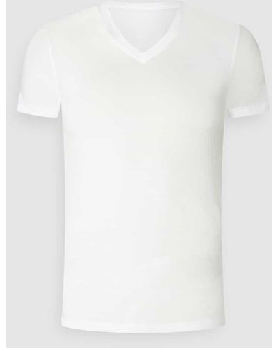 Hom T-Shirt mit V-Ausschnitt - Weiß