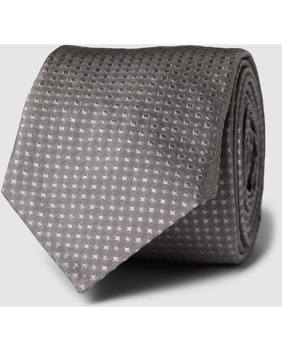 HUGO Krawatte aus Seide mit Allover-Muster - Grau