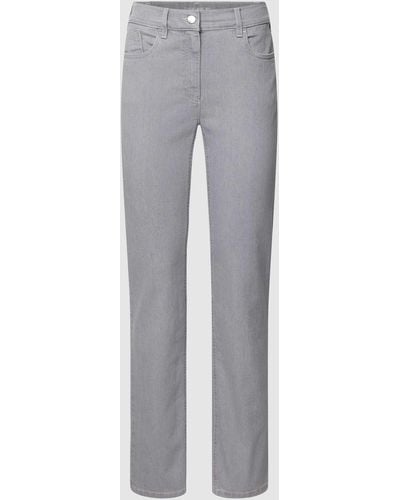 ZERRES Jeans mit 5-Pocket-Design Modell 'CARLA' - Grau