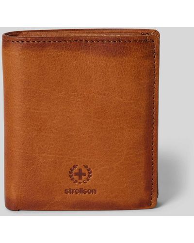 Strellson Portemonnaie aus Leder Modell 'reno' - Braun