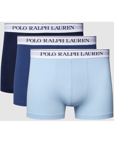 Polo Ralph Lauren Boxershort Met Labelprint - Blauw