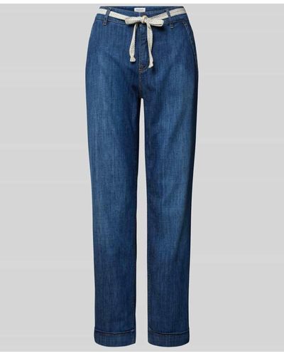 ROSNER Jeans mit Bindegürtel - Blau