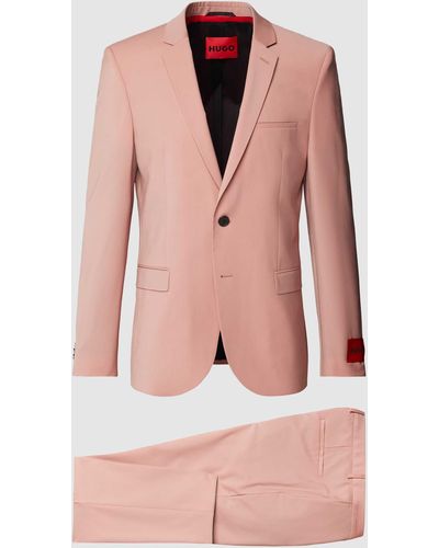 HUGO Anzug mit Label-Patch Modell 'Arti' - Pink