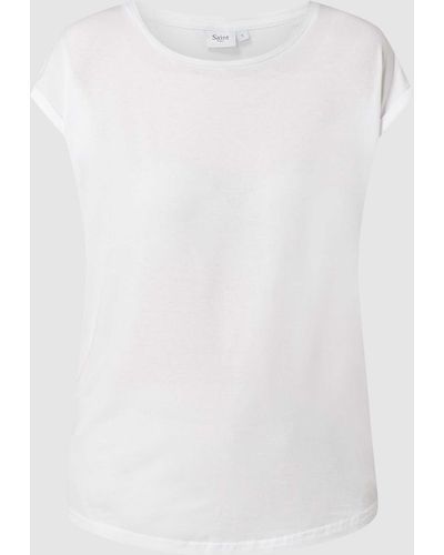 Saint Tropez T-shirt Van Lyocell, Model 'adelia' - Wit