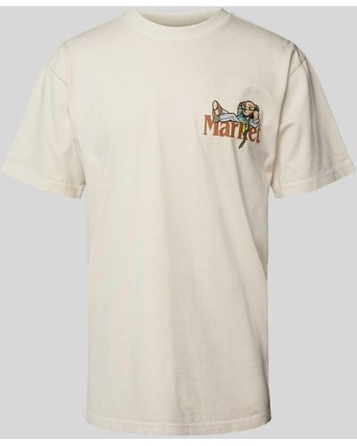 Market T-Shirt mit Rundhalsausschnitt Modell 'BETTER CALL BEAR' - Natur