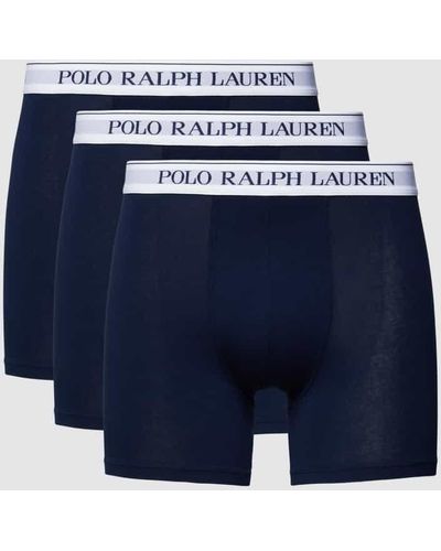 Polo Ralph Lauren Trunks mit Logo-Bund Modell 'BRIEF' - Blau