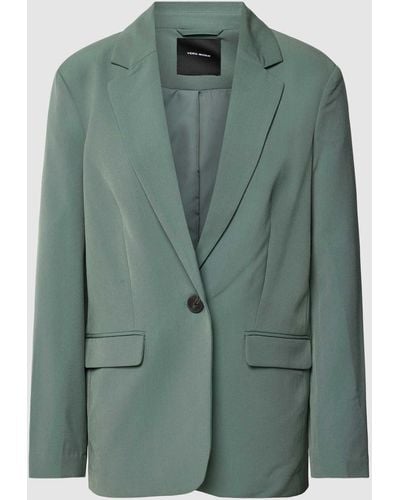 Vero Moda Loose Fit Blazer Met Viscose - Groen