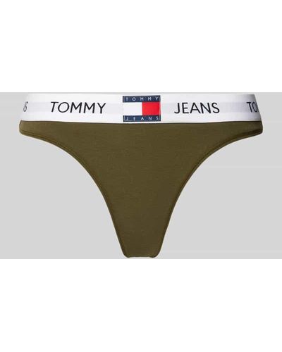 Tommy Hilfiger String mit elastischem Logo-Bund - Grün