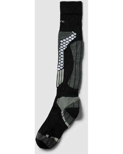 Camano Socken mit Label-Detail Modell 'Merino' - Schwarz