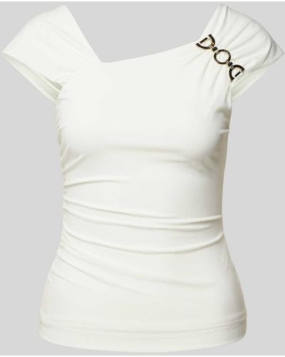 MARCIANO BY GUESS Top mit Label-Applikation Modell 'PENNY' - Weiß