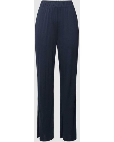 Marc O' Polo Pyjama-Hose mit elastischem Bund Modell 'Summer Sensation' - Blau