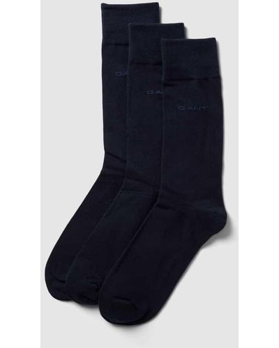 GANT Socken mit Label-Print 3er-Pack - Blau