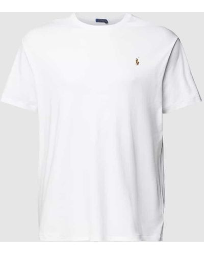 Ralph Lauren PLUS SIZE T-Shirt mit Label-Detail - Weiß