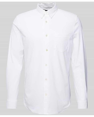 Guess Regular Fit Freizeithemd mit Kentkragen Modell 'SUNSET' - Weiß