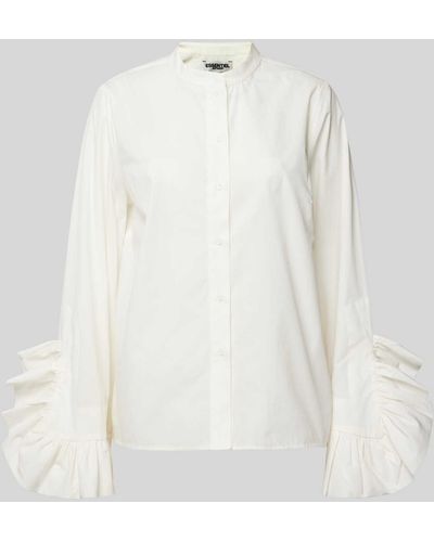 Essentiel Antwerp Hemdbluse mit Volants - Weiß