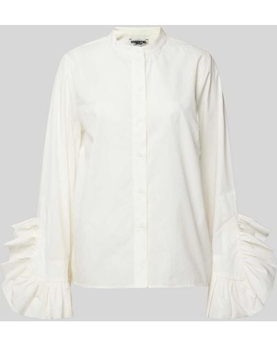 Essentiel Antwerp Hemdbluse mit Volants - Weiß