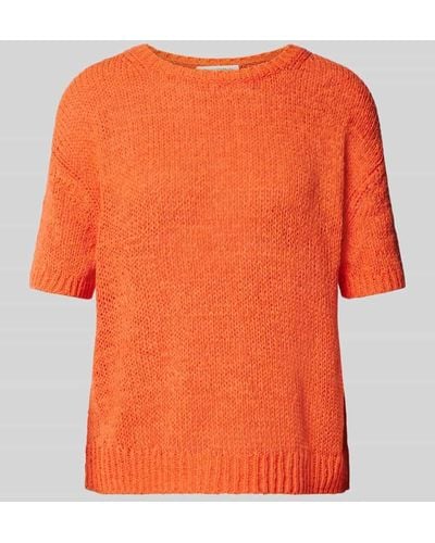 Marc O' Polo Strickshirt mit 1/2-Arm - Orange