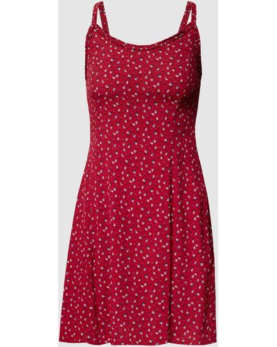Review Mini-jurk Met Bloemenmotief - Rood