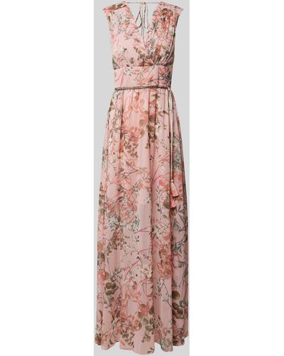 Guess Maxi-jurk Met Bloemenprint - Roze