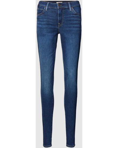 Levi's Super Skinny Fit Jeans im 5-Pocket-Design - Blau