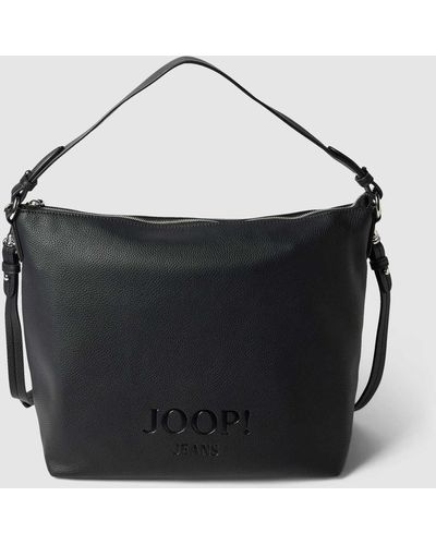 JOOP! Jeans Hobo Bag mit Label-Schriftzug Modell 'lettera 1.0 dalia' - Schwarz