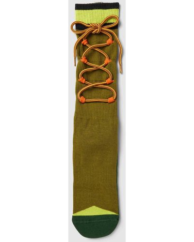 Happy Socks Socken mit Schnürung Modell 'Hiking Boot' - Grün
