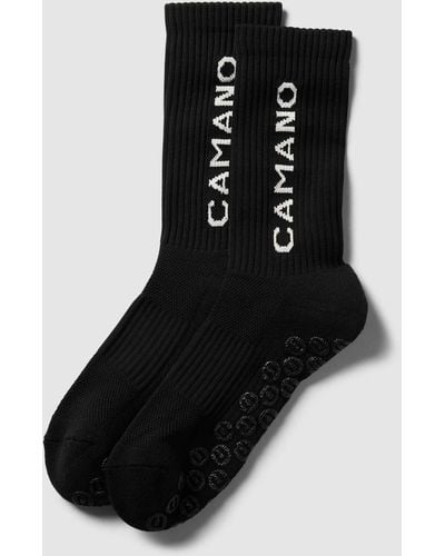 Camano Sokken Met Labelprint - Zwart