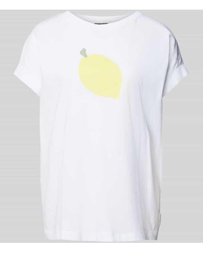 ARMEDANGELS T-Shirt mit Motiv-Print Modell 'IDAARA FRUITS' - Weiß