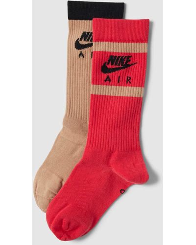 Nike Socken in Ripp-Optik Modell 'Everyday Essential' im 2er-Pack - Rot