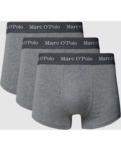 Marc O' Polo Trunks in unifarbenem Design im 3er-Pack - Grau