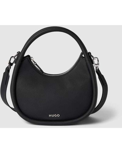 HUGO Handtasche mit Label-Applikation Modell 'Sivir' - Schwarz