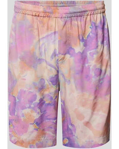 MSGM Shorts im Batik-Look - Pink