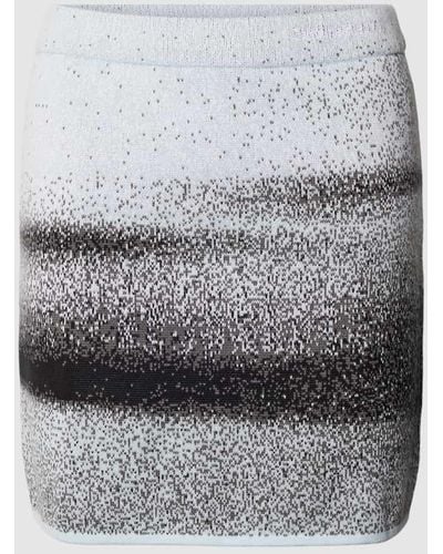 Calvin Klein Minirock mit Allover-Muster Modell 'SPRAY' - Grau
