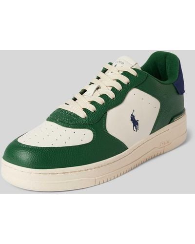 Polo Ralph Lauren Sneaker mit Logo-Stitching Modell 'MASTERS' - Grün