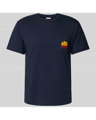Sundek T-Shirt mit Brusttasche Modell 'New Herbert' - Blau