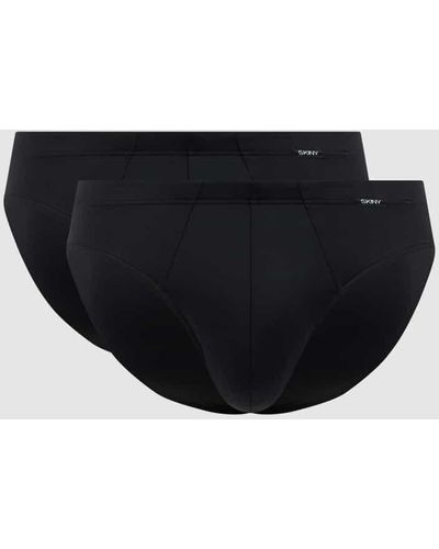 SKINY Slip aus Mikrofaser im 2er-Pack - Schwarz