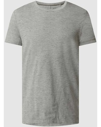 Esprit T-Shirt aus Bio-Baumwollmischung - Grau