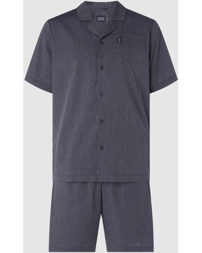 Jockey Pyjama aus Baumwolle - Blau