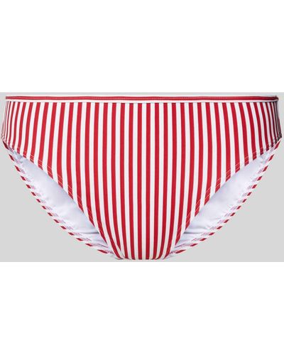 Esprit Bikini-Hose mit Allover-Streifenmuster Modell 'SILVANCE' - Rot