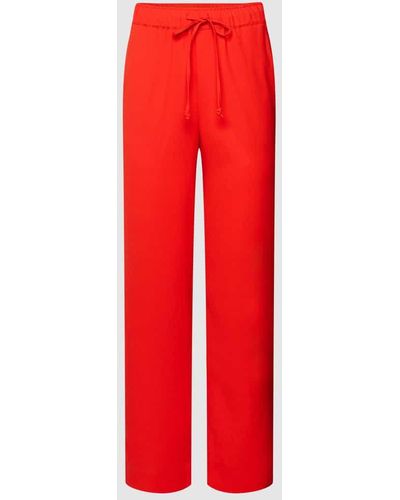 Soaked In Luxury Tapered Fit Hose mit elastischem Bund Modell 'Shirley' - Rot