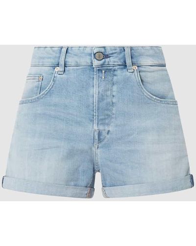Replay Baggy Fit Jeansshorts mit Stretch-Anteil Modell 'Anyta' - Blau