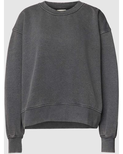 Redefined Rebel Sweatshirt mit Rundhalsausschnitt - Grau