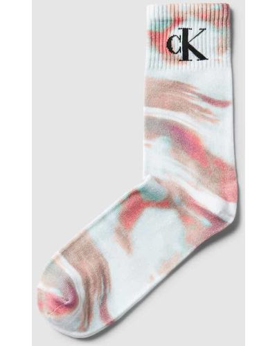 Calvin Klein Socken mit Farbverlauf - Weiß