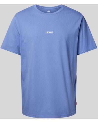 Levi's Relaxed Fit T-Shirt mit Label-Patch - Blau
